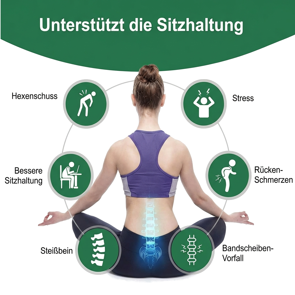 Ergonomisches Lendenkissen mit Memory-Schaum