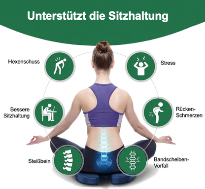 Ergonomisches Lenden- und Sitzkissen