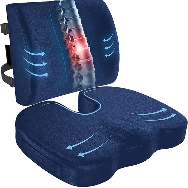 Ergonomisches Lenden- und Sitzkissen
