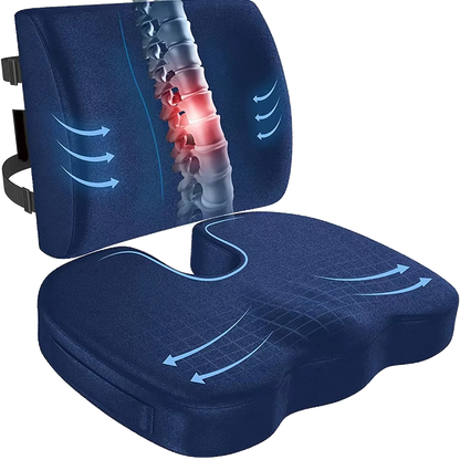 Ergonomisches Lenden- und Sitzkissen
