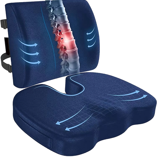 Ergonomisches Lenden- und Sitzkissen