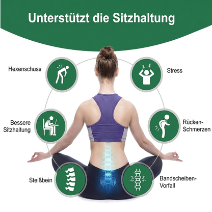 Ergonomisches Memory-Schaum Sitz- & Rückenkissen